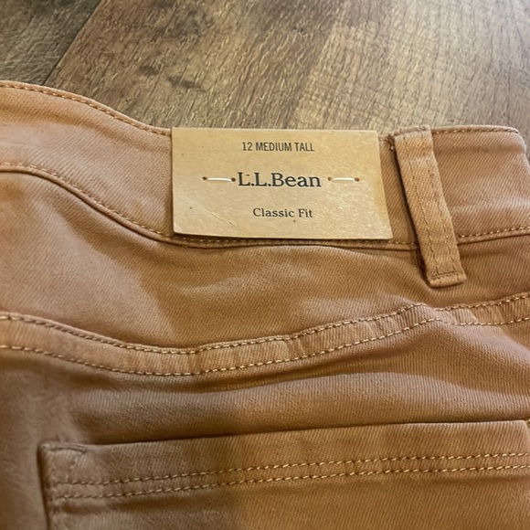 LL Bean True Shape Classic Straight Leg Sz 12 Tall - Picture 5 of 5